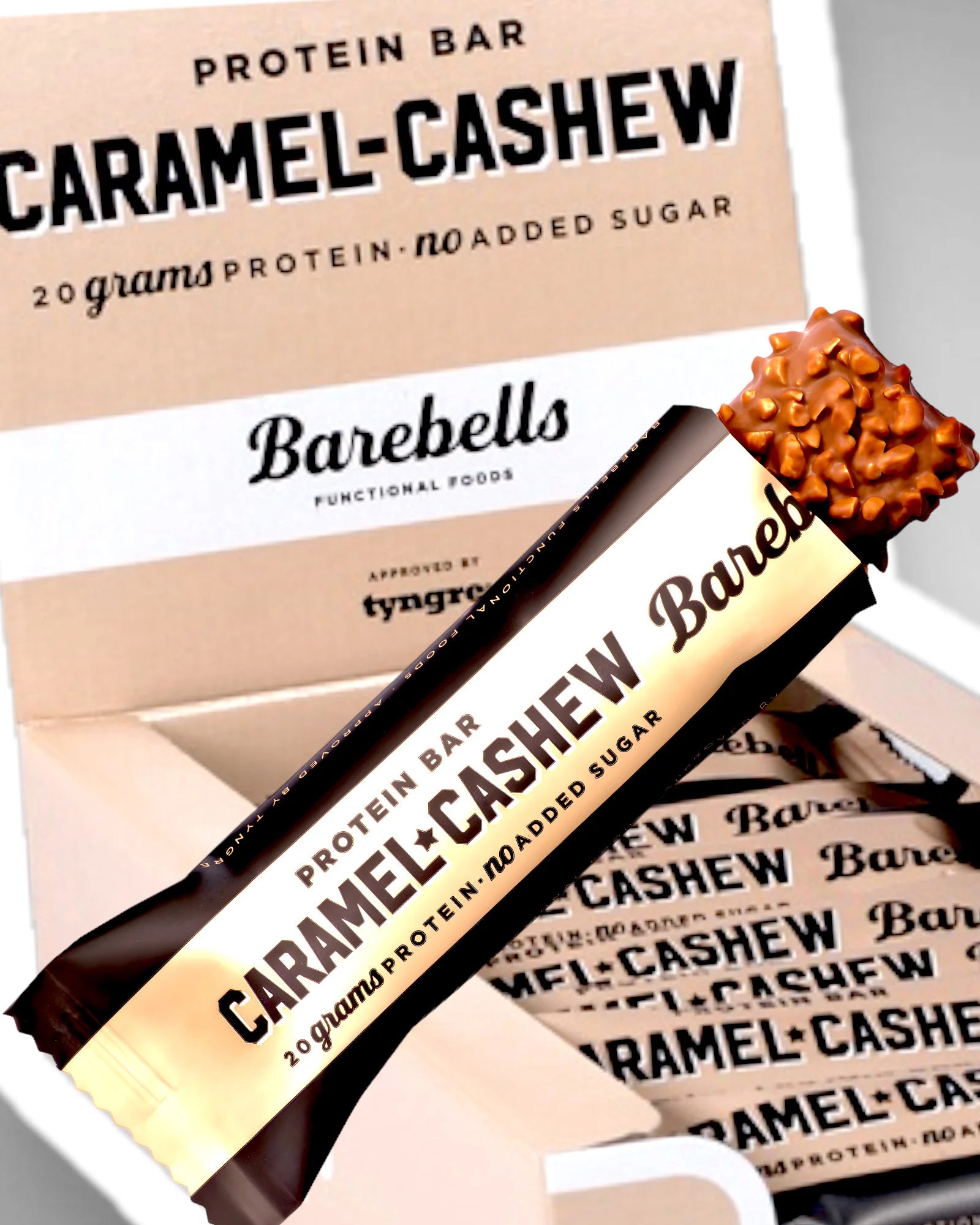 BAREBELLS / Protein Bar / Caramel Cashew / 660g POWR